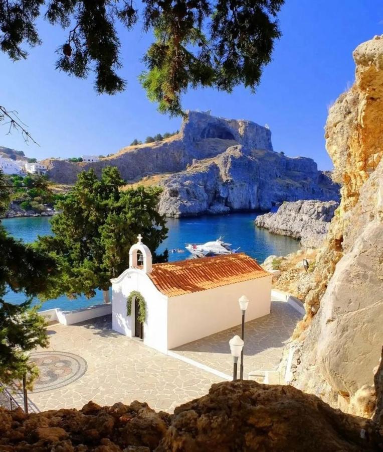Fedra Apartments Lindos Bagian luar foto
